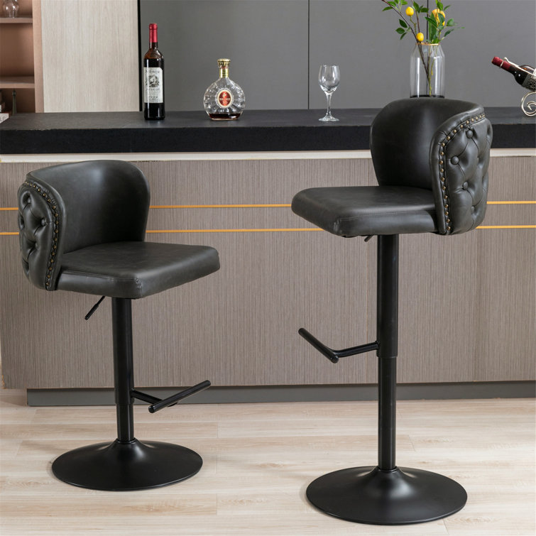 Red Barrel Studio® Swivel Adjustable Height Bar Stool Wayfair